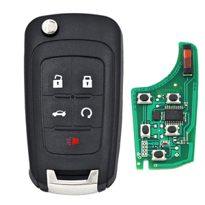 Chevrolet Cruze Aveo Orlando Trax 315MHz/433MHz、46チップHU100 balde用の2/3/4/5ボタン折りたたみ式リモートキー - Product Image 2