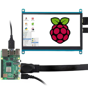ポータブル5インチTNラズベリーパイLCDディスプレイキット800*480 HDMモニターWindows用11/10/7ブラックBBラズベリーパイ4 - Product Image 3