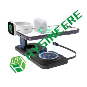 Y3 15W hızlı şarj 3 1 çok fonksiyonlu telefon kablosuz şarj RGB gece işık lambası ile iPhone apple 15 14 Pro Max - Product Image 1