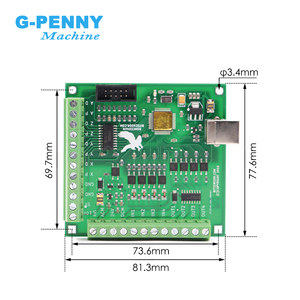 Passen Sie die 4-Achsen-USB-Motion-Controller-Schnittstellenkarte MACH 3-System-PWM-Steuerung mit 100kHz an, unterstützen Sie Win XP, Win 7, Win 8 - Product Image 2
