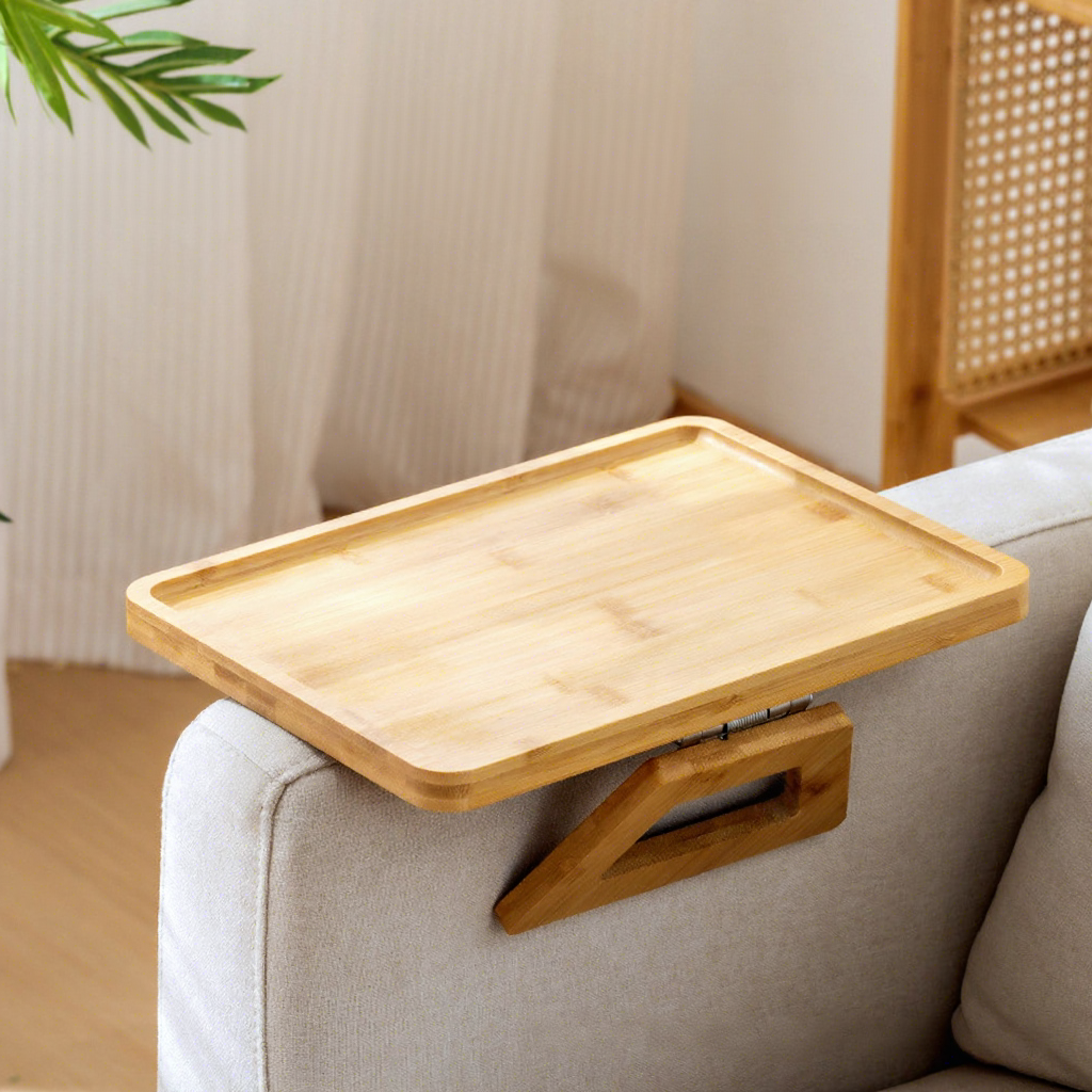 Plateau de canapé couleur bûche