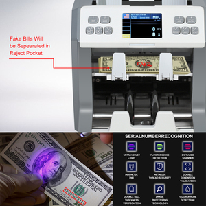 2CIS Intelligent Multi-Currency Bill Counter Geld detektor Wert zähler Maschine mit Bildsensor - Product Image 5