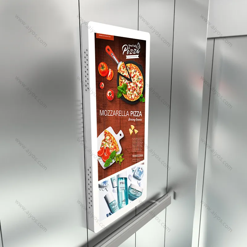 호텔 엘리베이터 디지털 방식으로 signage 스크린 표시판을 위한 전기 상승 광고물 스크린