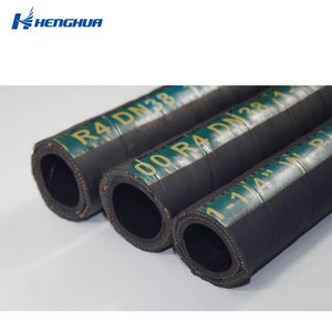 SAE 100 R4 อุตสาหกรรมความดันสิ่งทอเสริมไฮดรอลิกยางสาย Braided สิ่งทอและ Helix ลวดเหล็กเสริม - Product Image 2