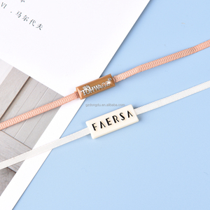 工場プラスチック製文字列ハングタグ文字列スナップロックシルバーハングタグ文字列タイ - Product Image 2