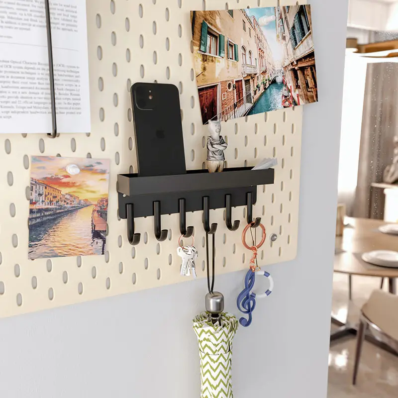 Metal Magnetic Adhesive Wall Mounted Mail Letter Hanger Gancho Rack Organizador Mount Hanger Key Holder Para Parede