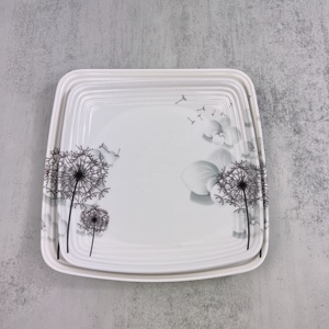 方形廉价定制印花碟密胺版中国工厂 - Product Image 1