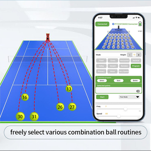 Lanciatore di palline da Tennis professionale completamente programmabile PT 9001 portatile con una lunga durata della batteria e opzioni di allenamento intelligenti - Product Image 2