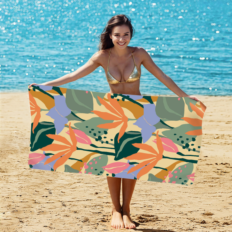 Hoja tropical beige