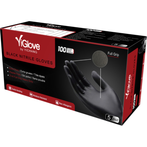 निर्माता कस्टम एक्स आकार डिस्पोजेबल ब्लैक ब्लू मेडिकल परीक्षा मैकेनिक पाउडर मुक्त नाइट्रिल दस्ताने बॉक्स 100 पीसी के - Product Image 1