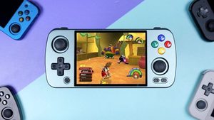 Anbernic RG405M อลูมิเนียมแอนดรอยด์แบบมือถือรองรับเกมคอนโซลมือถือแบบย้อนยุค Arcade NGC Wii - Product Image 5