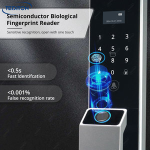 Tediton automatico Touch Finger blocco Tuya Wifi riconoscimento facciale della porta anteriore serratura palmare Smart Lock porta con la macchina fotografica - Product Image 5