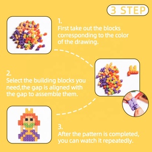 High Quality Diy <strong>Pattern</strong> Children's Bricks Toys Educational Mini <strong>Building</strong> <strong>Blocks</strong>