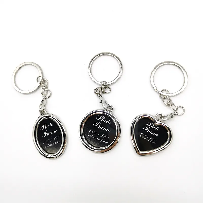 Porte-clés en métal Logo personnalisé, accessoire promotion, vente en gros d'usine, pièces