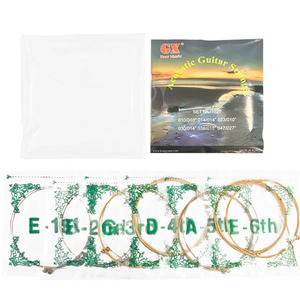 Factory Price Stringed Instrument Manufacturer Acoustic Guitar <strong>Strings</strong> Hot Selling 12- <strong>String</strong> Set with Color Plastic Bag - Product Image 2