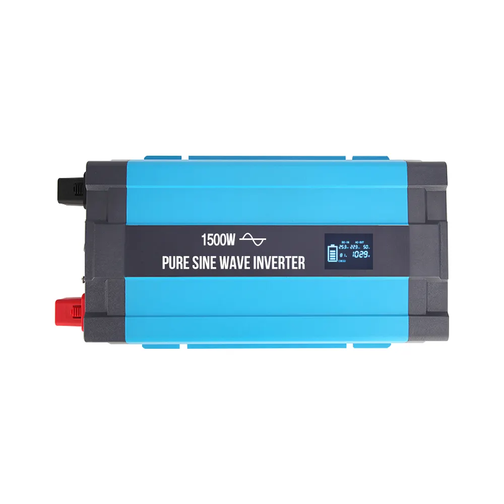 Onduleur à onde sinusoïdale pure 1KVA 800W, générateur d'onduleur solaire hors réseau compatible 12vdc 220vac / 230vac