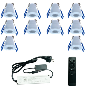 LED埋め込み式スポットライトリモコン照明付き10スポット付き3ワットコンプリートセット - Product Image 2