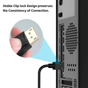 モニタープロジェクターコンピューター用の高品質ブラックディスプレイポートDP-HDMIオスアダプターコンバーターケーブル - Product Image 6