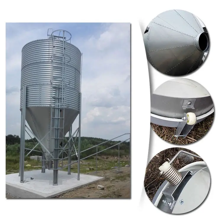 Silo de almacenamiento de alimentos para animales, Silo pequeño de 20 toneladas, 30 toneladas, 50 toneladas, grano, ganado