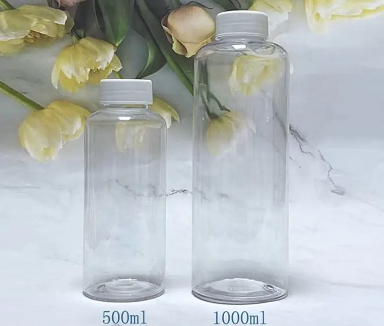 500ml 1000ml 애완 동물 액체 약 병 어유 분리되는 병 캡슐 약 병