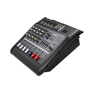 <strong>4</strong> Channel Sound Console Powered <strong>Audio</strong> Mixer <strong>Interface</strong> with Recording System 2 Wireless Microphone - Product Image 2