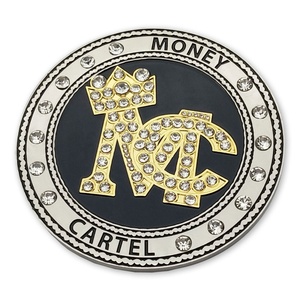 Manufacturer Custom Logo Metal Gold and Silver Two-<strong>toned</strong> Plating Soft Enamel Commemorative <strong>Coin</strong> Collection <strong>Coins</strong> With Diamonds - Product Image 1