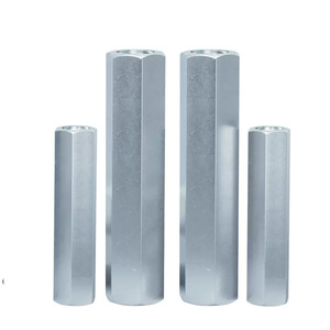 <strong>M3</strong> M6 M8 M12 3/8 Steel Zinc-plated Long Nuts DIN 6334 Extended Hexagon and Round <strong>Coupling</strong> Nuts - Product Image 2