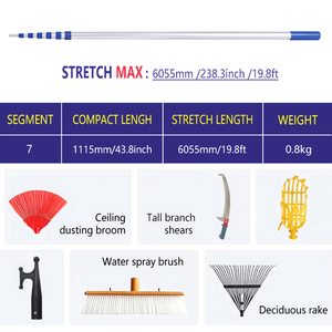 19 chân tùy chỉnh nhôm kính thiên văn cờ cực với treo - Product Image 5