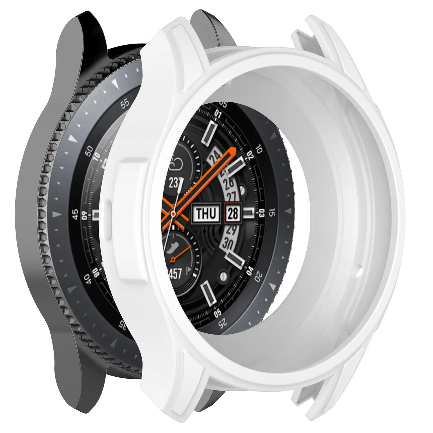 Ốp bảo vệ đồng hồ Silicon cho Samsung Gear S3 Frontier Ốp bảo vệ Galaxy Watch Ốp Chống rơi thể thao 46mm