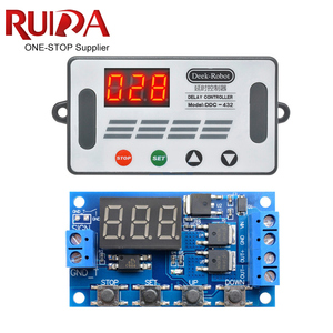 สวิทช์ดีเลย์ตั้งเวลาเรียกรอบ DC 5V-30V,โมดูลรีเลย์บอร์ดควบคุมหลอด MOS คู่วงจร12 24V - Product Image 6