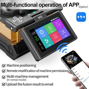 New M6 <strong>fusion</strong> <strong>Splicer</strong> 6 Motor Fiber Optic Splicing Machine VFL+OPM FTTH Optical Welder <strong>Fusion</strong> <strong>Splicer</strong> - Product Image 4