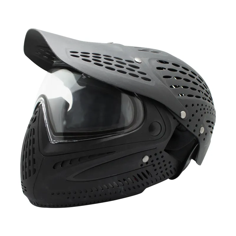 Atacado preço de fábrica paintball anti neblina cobertura completa capacete máscara