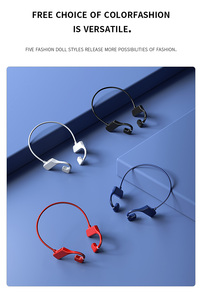 G1 yüzme su geçirmez IPX5 kablosuz boyun bandı mikrofonlu kulaklık desteği TF SD kart kemik iletim Bluetooth kulaklık - Product Image 6