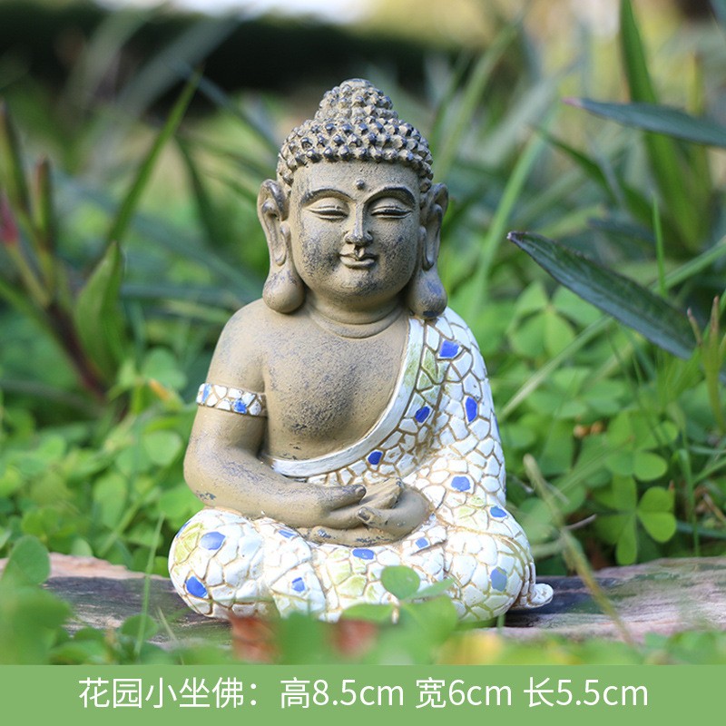Sitting Buddha in the garden