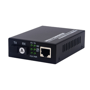10/100Mbps 20km SC To RJ45 <strong>Ethernet</strong> Optical Transceiver Single-Fiber Single-Mode Plug &amp; Play Fiber Optic Media Converter - Product Image 1