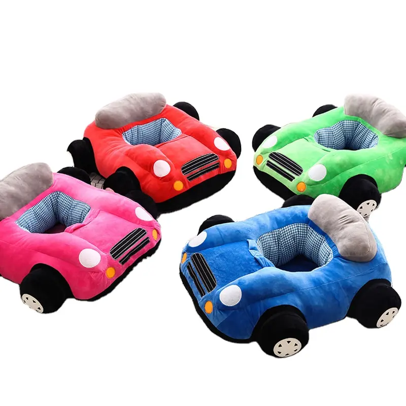 เบาะนั่งสำหรับเด็กทารกผ้ากำมะหยี่,ที่นั่งเสริมในรถยนต์ตุ๊กตาสัตว์การเรียนรู้