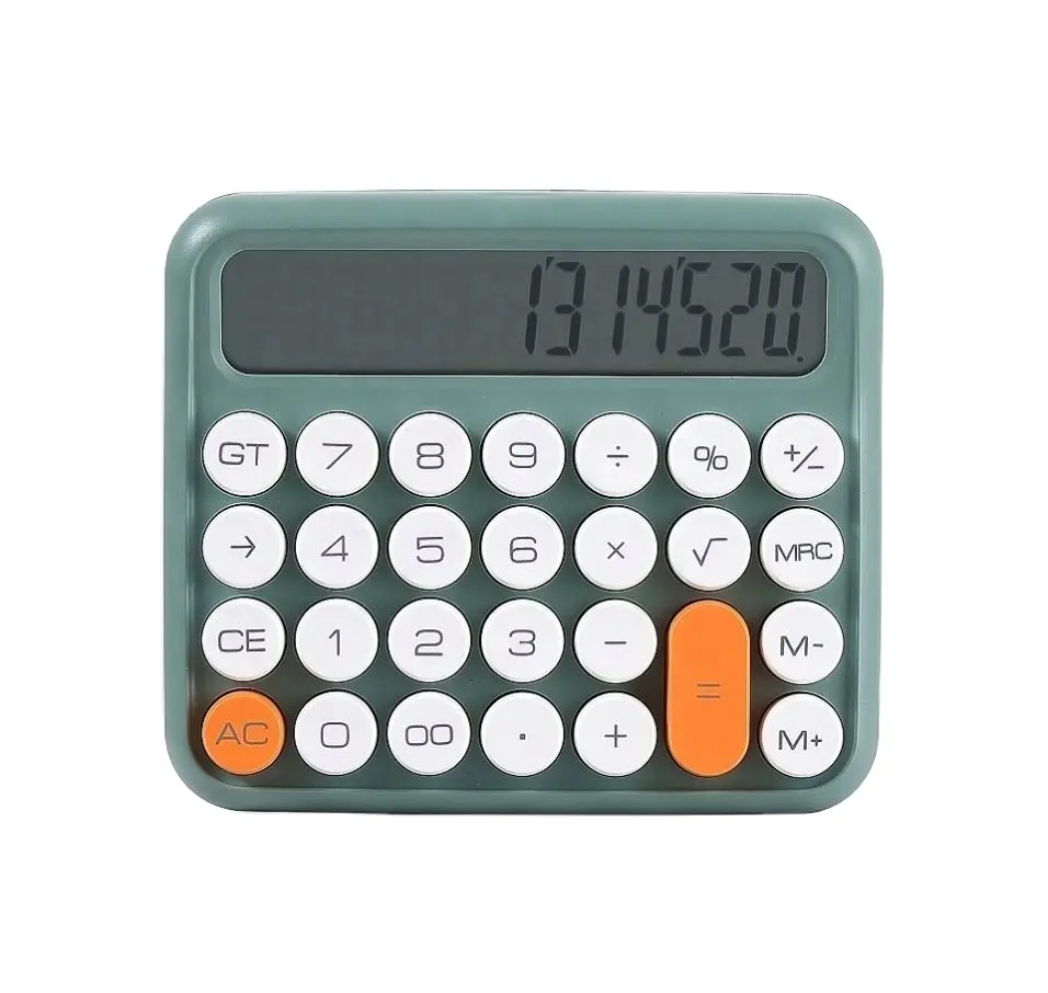 GUDTEKE calculadora estética cliques nova calculadora bonito presente do escritório calculadora LCD com tipowtiter calculatir