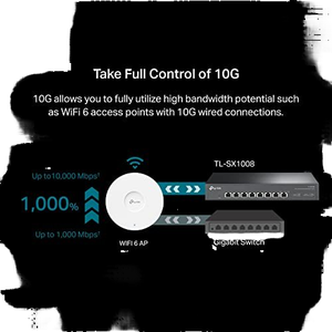 Interruttore Ethernet a 8 porte 10G a 3 livelli con interfaccia Web con funzioni SNMP QoS VLAN per Desktop Rack montabile - Product Image 3