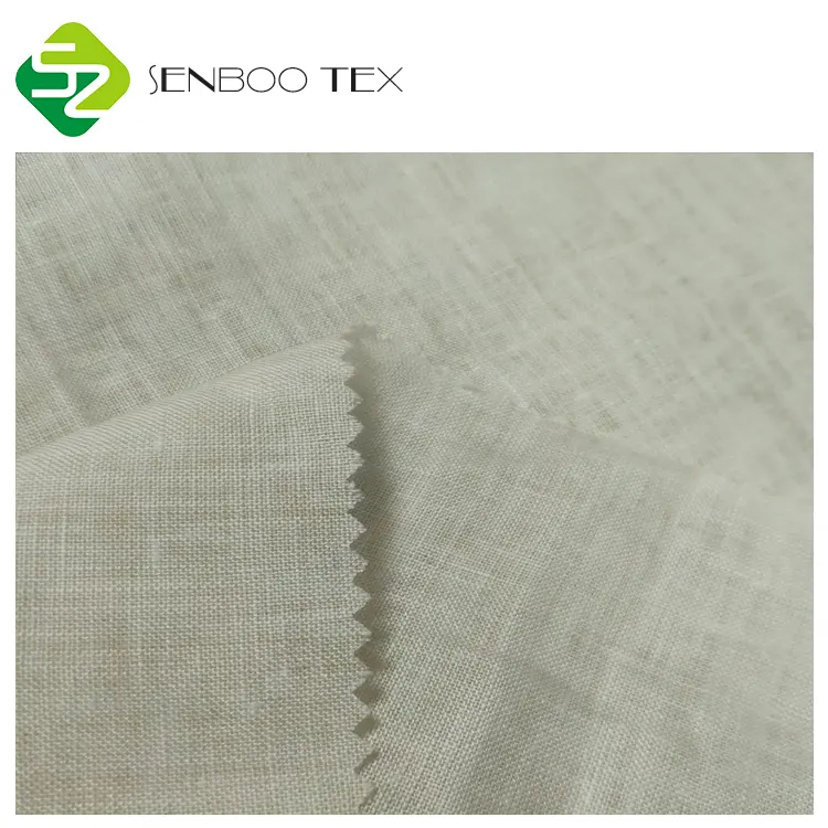 Tessuto organico della tela di 156gsm 100% della fiammato lavato a pietra per Hometextile e la copertura