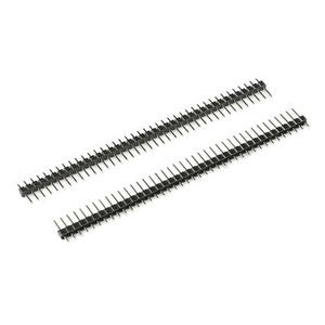 10 Stück 40 Pin 1x40 Einreihiger Stecker 2.54 Break able Pin Header Connector Strip für Arduino Black - Product Image 2