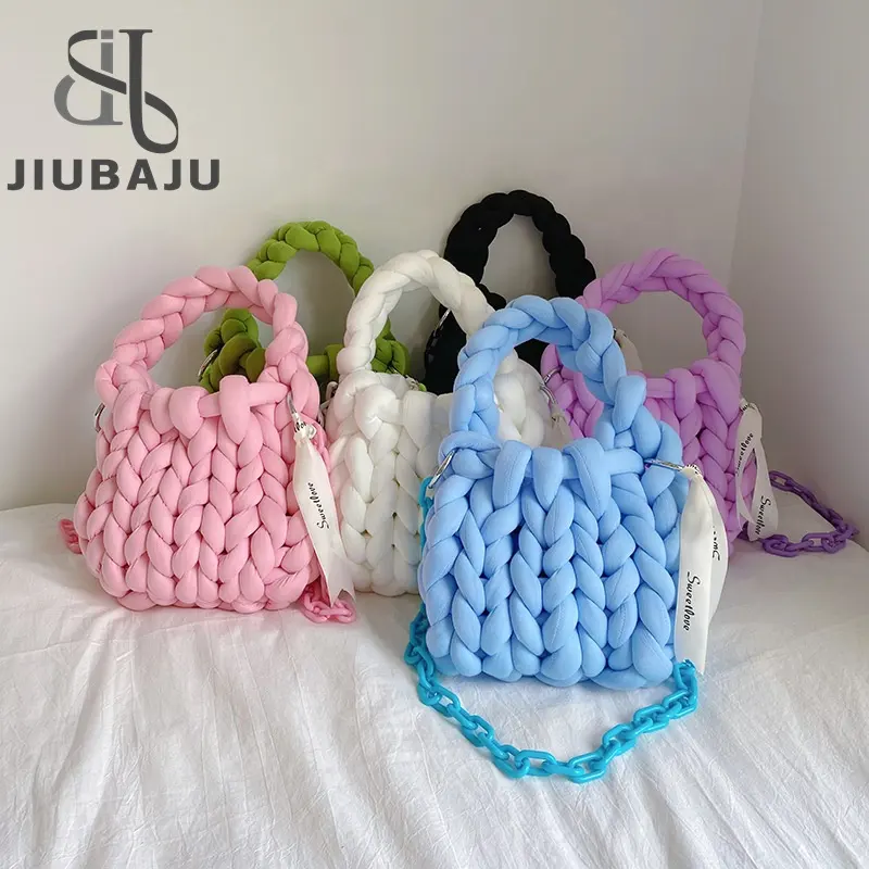 IDOIT Latest Custom Purses And Handbags Hand Woven Bag DIY Tote Bag Crossbody Bags For Women Girls