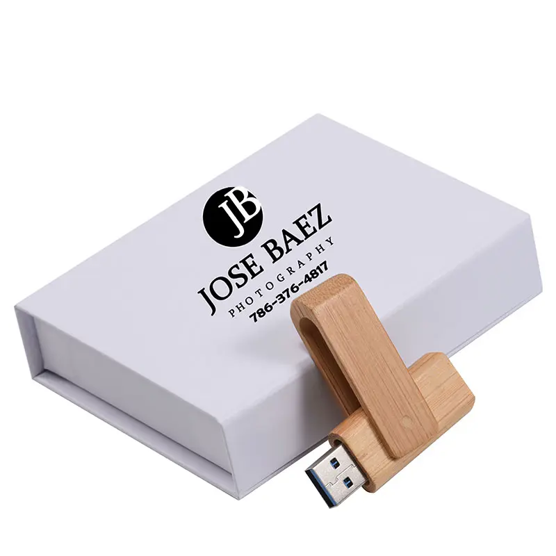 Regalo corporativo memoria usb stick 64GB USB Flash Drive madera giratoria pulgar Drive 32GB 16GB Pendrive para regalo de negocios