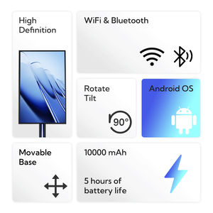 COSUN 360 schermo rotante portatile Touch Screen Tv 32 pollici LCD Touch Screen Display Tv con supporto - Product Image 3