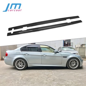 カーボンファイバーサイドスカートカースポイラートリムBMW3シリーズE90M3セダン2008-2013バンパーガードカースタイリング