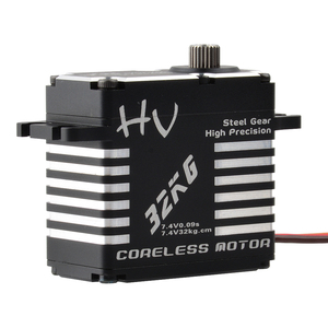 JX Servo CLS-HV7332MG เหล็กไร้แกนความแม่นยำสูง, 32กก. 0.0sec/60 ° เกียร์ CNC แบบเต็มรูปแบบ - Product Image 6