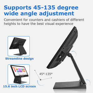 Оптовая продажа 15,6 дюймов все в одном емкостный сенсорный экран pos терминал windows pos один экран pos система с i3 i5 CPU - Product Image 4
