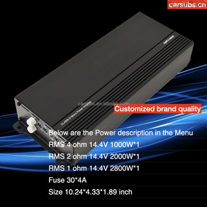AMPX1000D araba Stereo Mono amplifikatör 2800W 1D güçlü bas Subwoofer Amp D sınıfı araba amplifikatör monoblok - Product Image 3