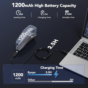 Eyoyo最新便携式迷你无线USB 1D 2D蓝牙二维码阅读器书库电话条形码扫描仪 - Product Image 5
