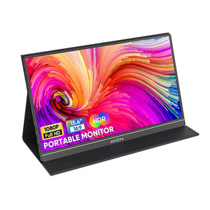 Portable <strong>Monitor</strong> 15.6'' 1080P FHD USB C Display HDR Eye Care External Screen W/Smart Cover PC Mac Phone for Xbox <strong>Switch</strong> PS5 - Product Image 1