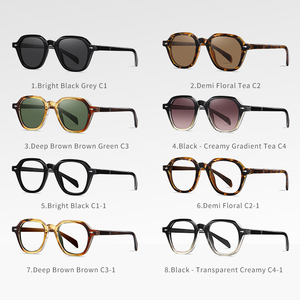 สินค้ามาใหม่ Acetate+TR กรอบแว่นตาและแว่นกันแดดสําหรับผู้ชาย เลนส์ป้องกันแสงสีฟ้า กรอบแสงและแว่นกันแดด TAC โพลาไรซ์ - Product Image 4